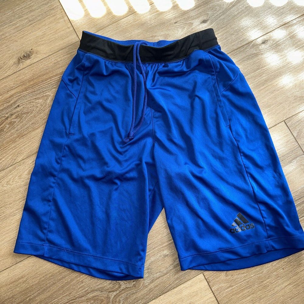 Adidas‎ Kids Climalite Soccer Shorts Royal Blue Size Small